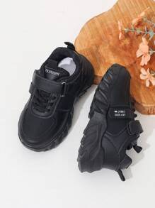 1 双儿童运动鞋，春季新款男童跑鞋，女童鞋，男童运动鞋 - 黑色 - 查看 5