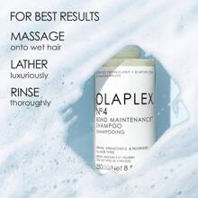 Olaplex No. 4 Bond Maintenance Shampoo, Repairs, Strengthens, & Nourishes All Hair Types, Adds Shine & Leaves Hair Feeling Soft - 250ml/8.5fl.Oz - Màu vàng - Xem 3