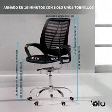 Siafu Silla Olu de Escritorio ergonómica Premium para Oficina - 1 - Ver 3