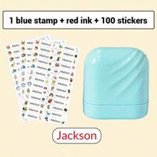 1pc Solid Color Personalized Name Stamp For Students And Business Use, Custom Name Stamp For Clothing, Handwritten Signature Stamp, Personalized Clothing Stamps For Clothes, DIY Customized Cartoon Self Inking Name Seal Stamp, Cartoon, Kawaii, Custom, Customized, Workers, Clients, Students, For Business/Work/ Office, For School, School Supplies, Back To School, For Teacher Gifts, For Dorm Rooms, For Teacher, College Students, University Students, Freshman, Sophomore, Underclassmen, Desert Fall Cozy,Office Decor - one-size - View 24