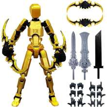 1件套泰坦13号可动人偶套装 - 完整的T13机器人玩偶，3D打印收藏人偶，可用于桌面装饰和展示，新年礼物 - 混合顏色 - 查看 7