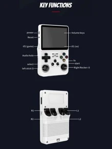 R36S Portable Console + 15,000 Games Video Game 64g Linux 3.5 Inch IPS Screen - màu đen - Xem 6