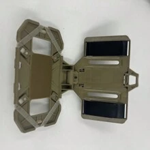 战术 MOLLE 折叠导航板通用狩猎背心附件气枪地图盒管理面板手机支架胸部安装座适用于屏幕尺寸 4.7 英寸 - 6.7 英寸