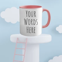 Customized Coffee Mug, Personalized Coffee Mug, Customized Ceramic Mug, Customized Coffee Cup, Personalized Ceramic Mug, Personalized Coffee Cup, Unisex Customized Ceramic Mug, Valentine's Day Gift, Valentine's Day Gift, Gift For Her, Gift For Him, Gift For Mom, Gift For Friend, Home Decor, Decorative Item, Personalized Gift, Customized Gift - Pink - View 4