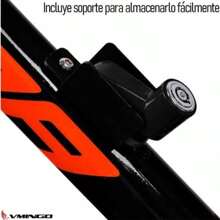 Candado Disco Aluminio Motocicleta Bicicleta Segura Proteccion Anti Robo Freno Bloqueo Lock Compacto Vmingo Mexico - Negro - Ver 5