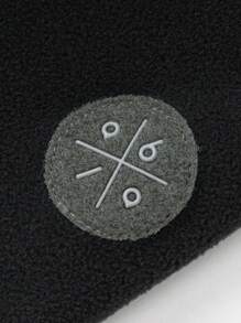 Balabala Unisex Young Girl Anti-Static Fleece Jacket, Parent-Child Outerwear For Spring & Autumn - Black - View 8