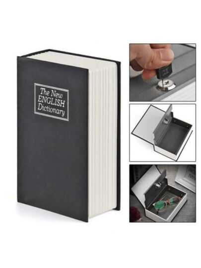 Cofre Camuflado Formato Livro Com Chave Dicionário Porta joias 3 Tamanhos Disponíveis
