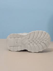 1 双春季儿童运动鞋，男童跑步运动鞋，女童鞋，男童厚底运动鞋 - 米色 - 查看 6