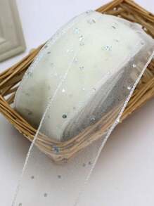 (5 Yards) Stars Silk Organza Ribbon Bow Material For Hair Print Flower Decoration Lace Ribbons - Multicolor - View 11