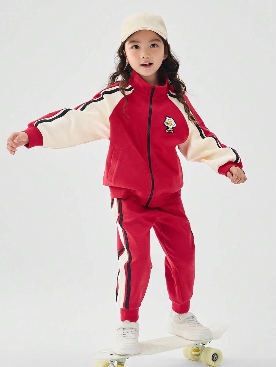 Balabala Young Girl' Two Pieces Sweatshirt Set, Spring/Fall Stylish Outfit