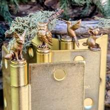 1 件磁性铰链头装饰，家居装饰铰链头磁性顶部装饰，适合动物爱好者（部分配件随机）