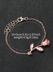 Bộ 6 sản phẩm/Bộ thắt lưng nữ + Đồng hồ thạch anh mặt số họa tiết cổ điển + Vòng tay kết hợp, Không bao gồm hộp đựng đồng hồ - Nhiều màu - Xem 7