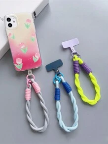 Pulsera-cordón anti-pérdida, correa de teléfono de color caramelo, regalo de cordón de teléfono para madres, familia, amigos, cumpleaños, fiestas, adorno de teléfono, cadena de teléfono - Multicolor - Ver 7