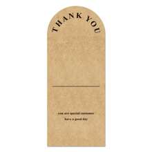 50 张牛皮纸感谢贴纸棕色花卉图案感谢贴纸活动商品包装包装标签在线零售 - 彩色 - 查看 8