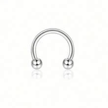 BESTEEL 1PC 16G Septum Clicker Inel din oțel inoxidabil 316L Septum Inel CZ Opal Cartilage Helix Tragus Hoop Cercei Daith Segment cu balamale Clicker Inel Zirconiu Inele pentru nas Cerc 10MM Bijuterii piercing nas