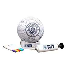 Manchester City F.C. Manchester City Mini Colour In Customisable Football - White - View 1