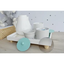 Baby Hygiene Kit Care Bedroom Porcelain Thermal Tray Bath Girl Boy K072 - 薄荷藍 - 查看 3