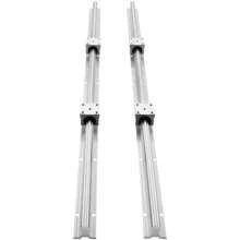 Linear Guide Rail Set, SBR20 800 To 1200mm, 2 PCS 31.5 To 47.2-Inch  In SBR20 Rails & 4 PCS SBR20UU Slide Blocks Or 4 SBR20UU Bearings. Ideal For CNC Machines Automation Projects And DIY Crafts - 800mm 31.5 in 4 PCS Blocks - 查看 8