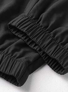 2pcs/Set Boys & Teenage Casual Outdoor Sport Simple Drawstring Pants