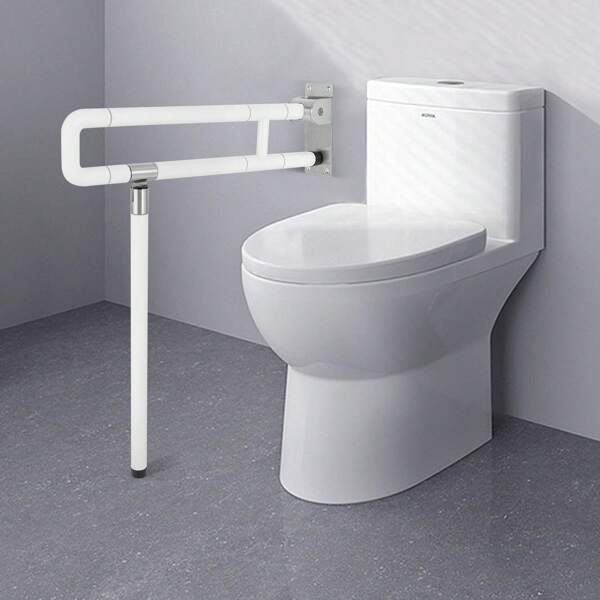 SHIOUCY Maniglia di supporto WC WC per alzarsi in piedi maniglia pieghevole di maniglia di maniglia pieghevole WC in acciaio inossidabile maniglia pieghevole per WC maniglia per alzarsi in piedi maniglia