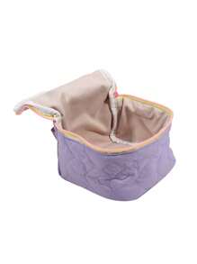 1 pieza Bolsa de maquillaje de lona con diseño de corazón para mujeres, gran capacidad, estilo coreano de moda, estuche con cremallera, bolso de viaje portátil, organizador de artículos de tocador para auriculares, lápiz labial, toallitas sanitarias (el color del tirador de la cremallera es aleatorio)