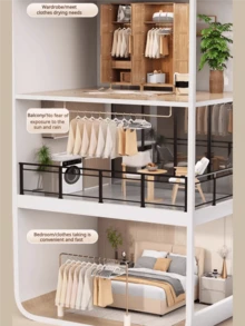 5/10pcs Household Non-Slip And Traceless Hanger With Underwear Hook, Plastic Hanger Saves Space And Rotates 360°, Suitable For Sweaters, Suits, Dresses, Underwear, Camisole, Pants, Ties, Clothes Drying Supplies - Multicolor - View 9