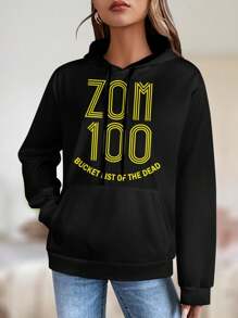 Women's ZOM 100 Bucket List Of The Dead T-Shirts Hoodies Anime Merch Zombie Apparel Japanese Horror Tees - 黑色 - 查看 1