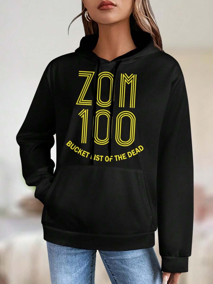 Women's ZOM 100 Bucket List Of The Dead T-Shirts Hoodies Anime Merch Zombie Apparel Japanese Horror Tees - 黑色 - 查看 1