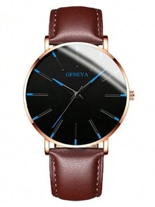 Set de 6 relojes de cuarzo de estilo deportivo y punk para hombres - Multicolor - Ver 3