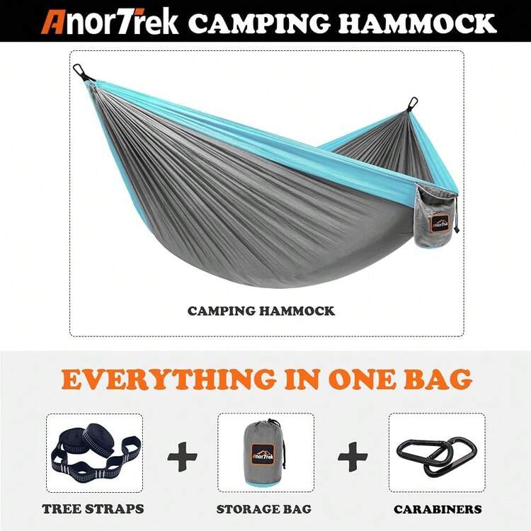 Camping Hammocks - Màu xám nhạt và xanh lam - Xem 8