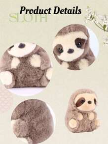 14 厘米/5.5 英寸仿真树懒毛绒玩具卡哇伊填充动物树懒玩偶玩具柔软毛绒玩具可爱树懒婴儿毛绒玩具适合青少年儿童生日礼物圣诞装饰情人节礼物新年家居装饰派对用品家居装饰万圣节装饰动物玩具、Squish Mellows、泰迪熊、圣诞节、毛绒玩具、玩偶、儿童泰迪熊、万圣节毛绒玩具