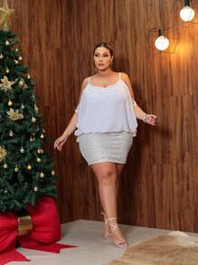 Plus Size Dresses - 白色 - 查看 2