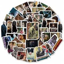 WB 50PCS Harry Potter Officially Licensed Hogwarts School Of Witchcraft Movie Characters Stickers Harry Potter Hermione Voldemort Waterproof Material For Laptop Water Bottles Luggage Bike Stickers Holiday Birthday Gifts - DS01-01-0002 - View 1