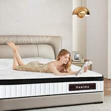 Colchón Matrimonial Memory Foam Mas Dos Almohadas Blanco - Blanco - Ver 5