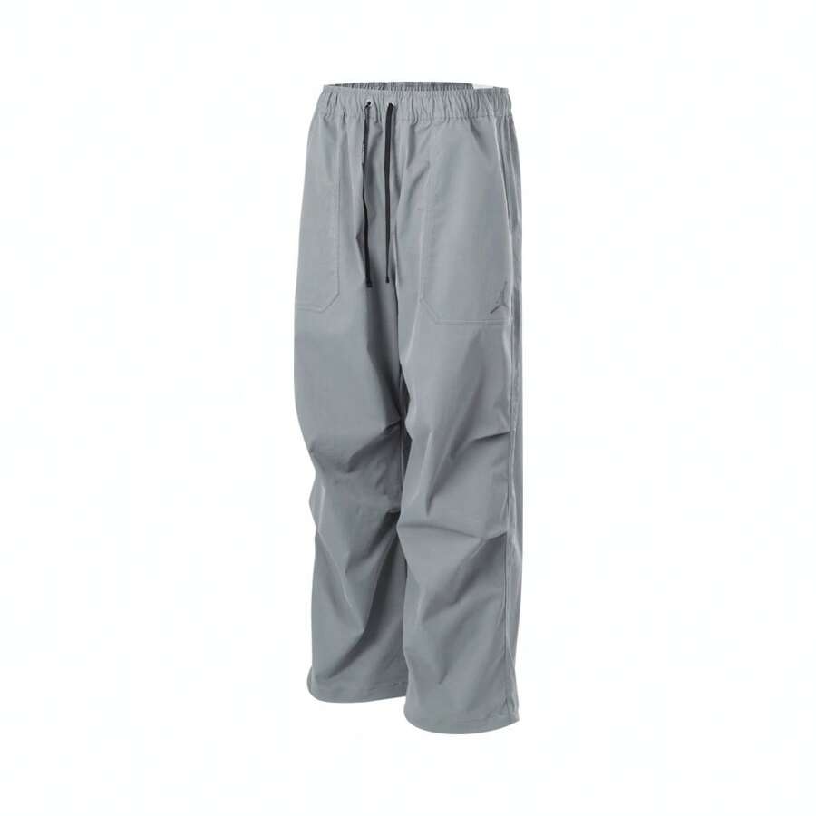 Nike 男士简约前系带口袋直筒休闲梭织裤