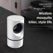 Lampe électrique anti-moustique, anti-insecte et anti-mouche à LED avec piège lumineux. Petit tue-insectes avec alimentation USB et adaptateur. - Multicolore - Voir 9