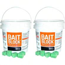 Block Rodenticide Anticoagulant Bait, Peanut Butter Flavor, For Mice