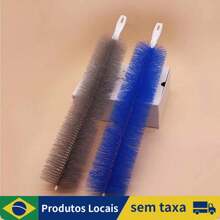 Escova De Ventilador Flexível Microfibra Removedor De Poeira Doméstica Limpeza Dobrável Ar Condicionado Obturador - Cinza - Visão 9