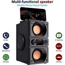 Altavoz Bluetooth, portátil con Bluetooth Boombox con 40 W (pico de 60 W) estéreo dual Woofers y altavoz inalámbrico para fiesta en casa, 2400 minutos de tiempo de juego, adecuado para fiestas, - 1 - Ver 6