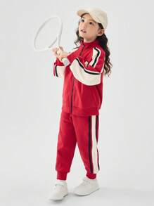 Balabala Young Girl' Two Pieces Sweatshirt Set, Spring/Fall Stylish Outfit