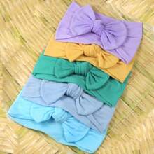 25pcs Baby Girls Nylon Headbands Turban Hair Bows Hair Band Elastic Hair Accessories For Kids Toddlers Infants Newborn Love Valentine - 25pcs - 查看 9