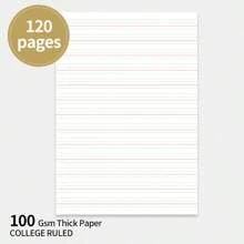 1 pezzo Libro di stenografia inglese formato B5, carta beige spessa da 60 fogli, con formato a quattro linee e tre quadrati, memorizzazione di parole, scrittura di composizioni in inglese, adatto per scuola, ufficio e stenografia