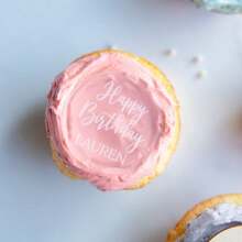 1Pc Custom Name Happy Birthday Cupcake Topper, Personalized Wood Or Acrylic Cupcake Topper, Mirrored Acrylic Cupcake Toppers For DIY Cupcake Decorations And Baking Decoration Supplies - Multicolor - View 18