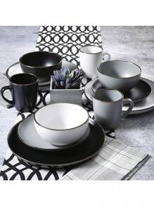 Dining Sets - Grau/goldener Rand - Übersicht 7
