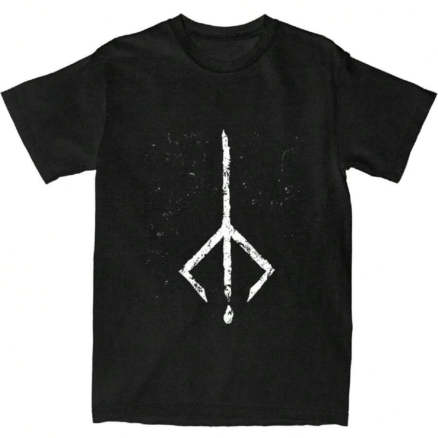 Streetwear T-Shirt Bloodborne 100 Cotton T Shirts Hunters Trending Tee Shirt For Men Beach Awesome Print Short Sleeve Clothes - 黑色 - 查看 1