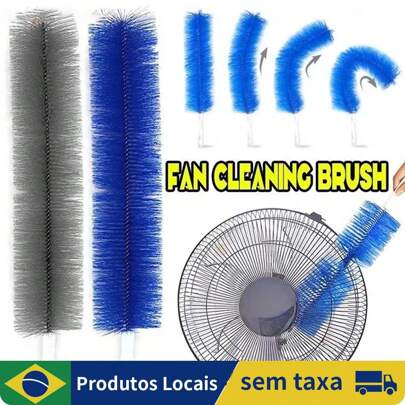 Escova De Ventilador Flexível Microfibra Removedor De Poeira Doméstica Limpeza Dobrável Ar Condicionado Obturador