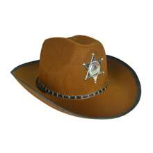 1 sombrero de vaquero occidental, sombrero vintage de ala ancha, gorra de vaquera - marrón café - Ver 3