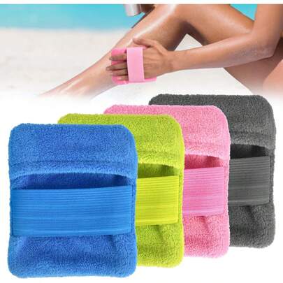 Quitador de arena para playa - Manoplas suaves de tela para limpiar la arena de la playa, Bolsa reutilizable para quitar la arena (sin talco), Accesorios de playa, Flotador de piscina