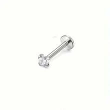 ORAZIO 1 pieza Piercing de acero inoxidable de 18G para la nariz, anillos y pendientes para el labio, aretes