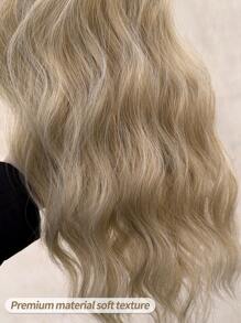 22-24 Inch Golden Long Wavy Synthetic Ponytail Hair Extension, Heat Resistant Fiber, Claw Clip Design, Suitable For Women And Girls Daily Use - Multicolor - View 11